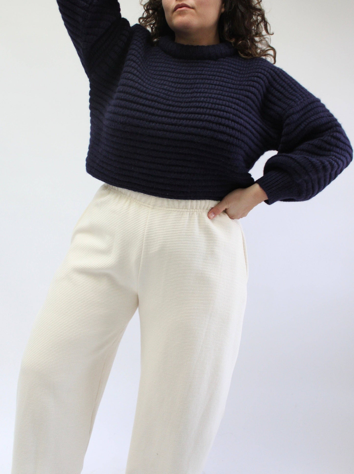 Camden Rippled Cotton Curve Pant