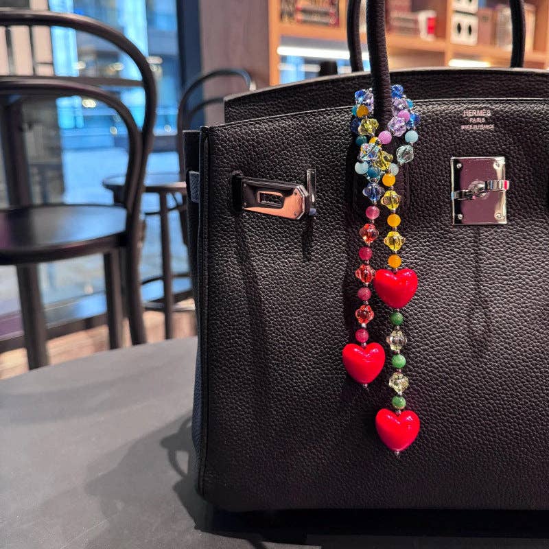 Red Heart Pendant Keychain Bag Charm DP25C791
