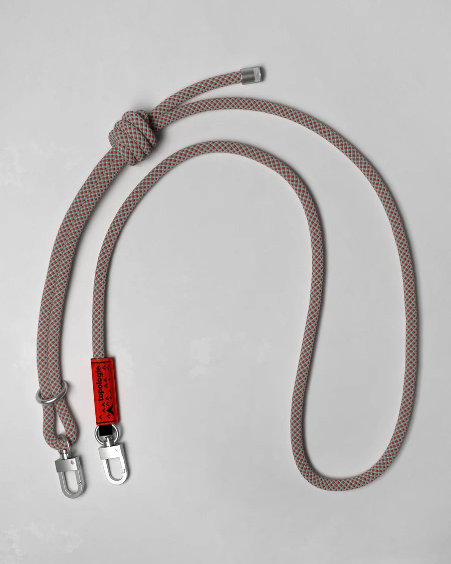 Straps 8.0mm Rope Strap Grey / Red / Blue Lattice