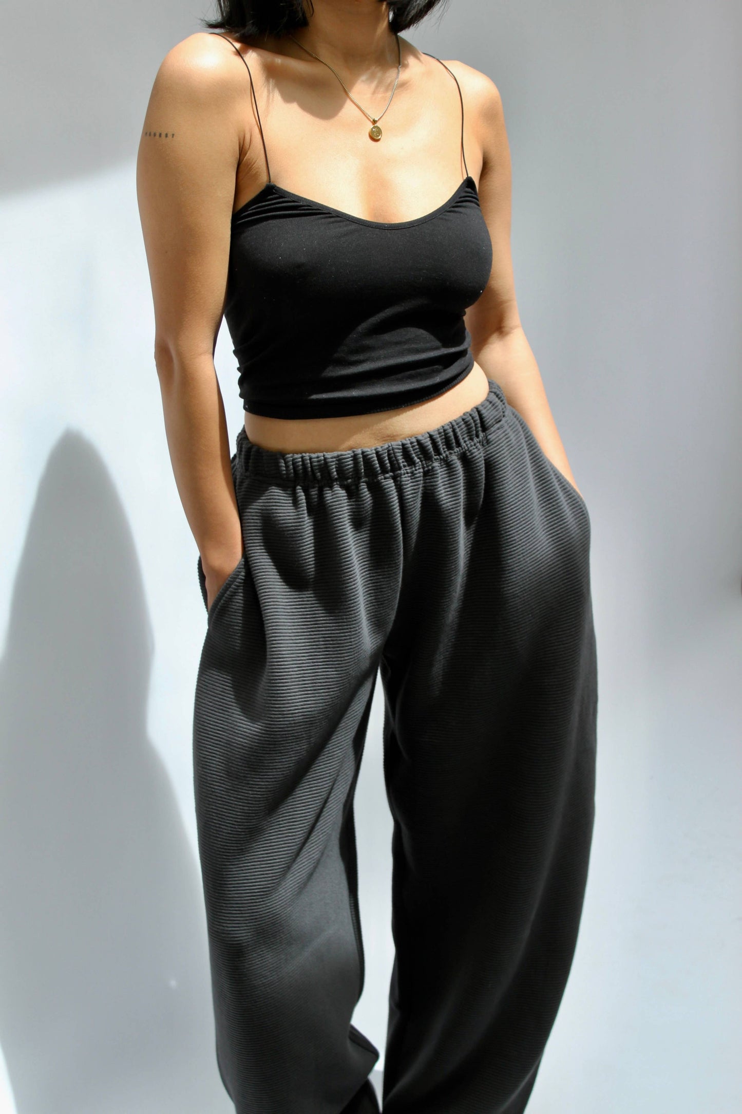 Camden Rippled Cotton Curve Pant