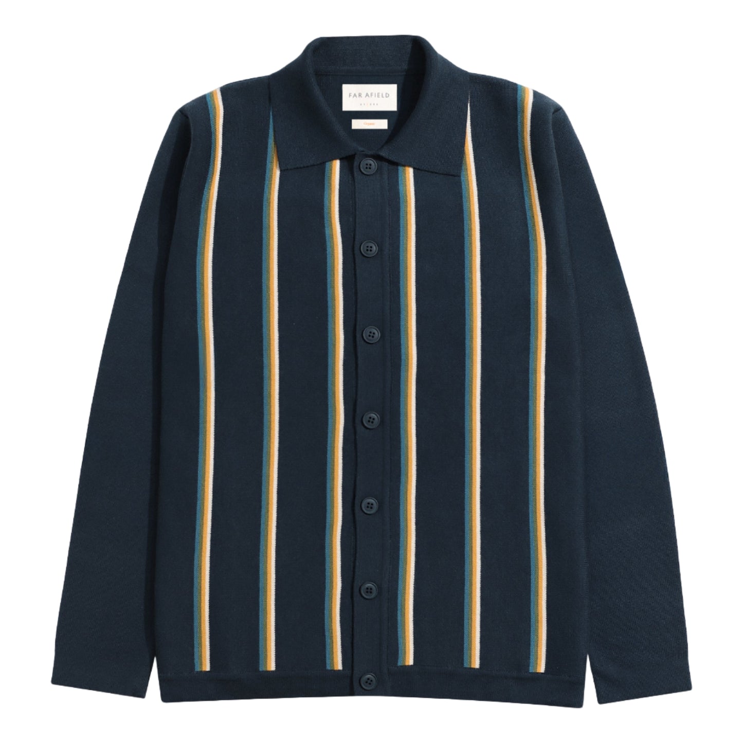 ZIGGER CARDIGAN - KUKI - NAVY STRIPE MULTI