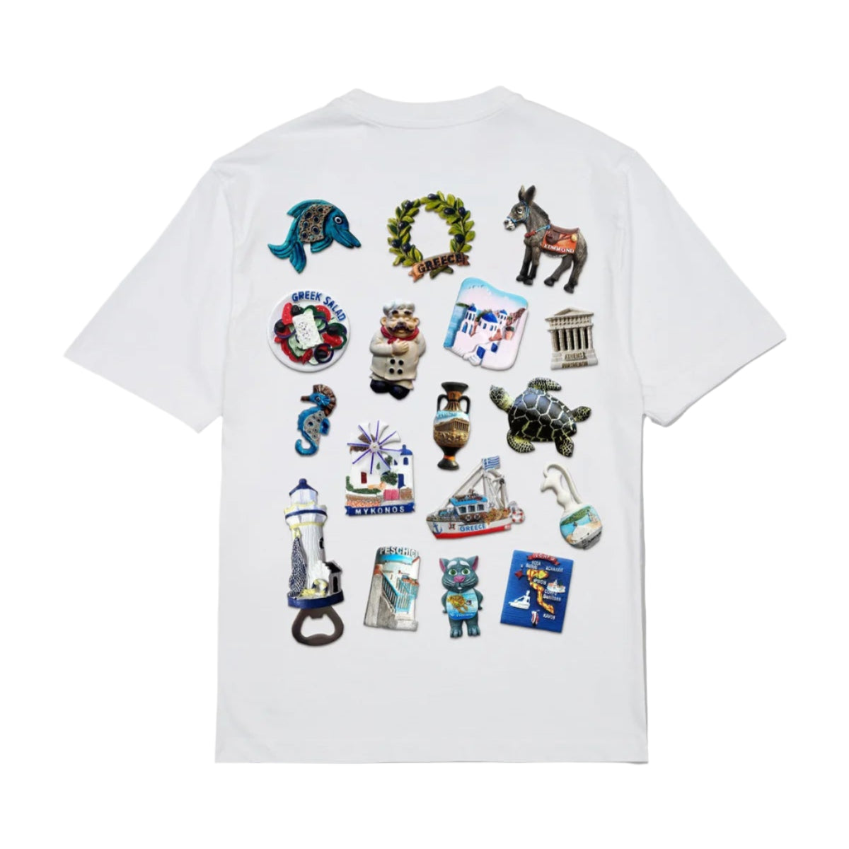 FRIDGE MAGNETS TEE - WHITE
