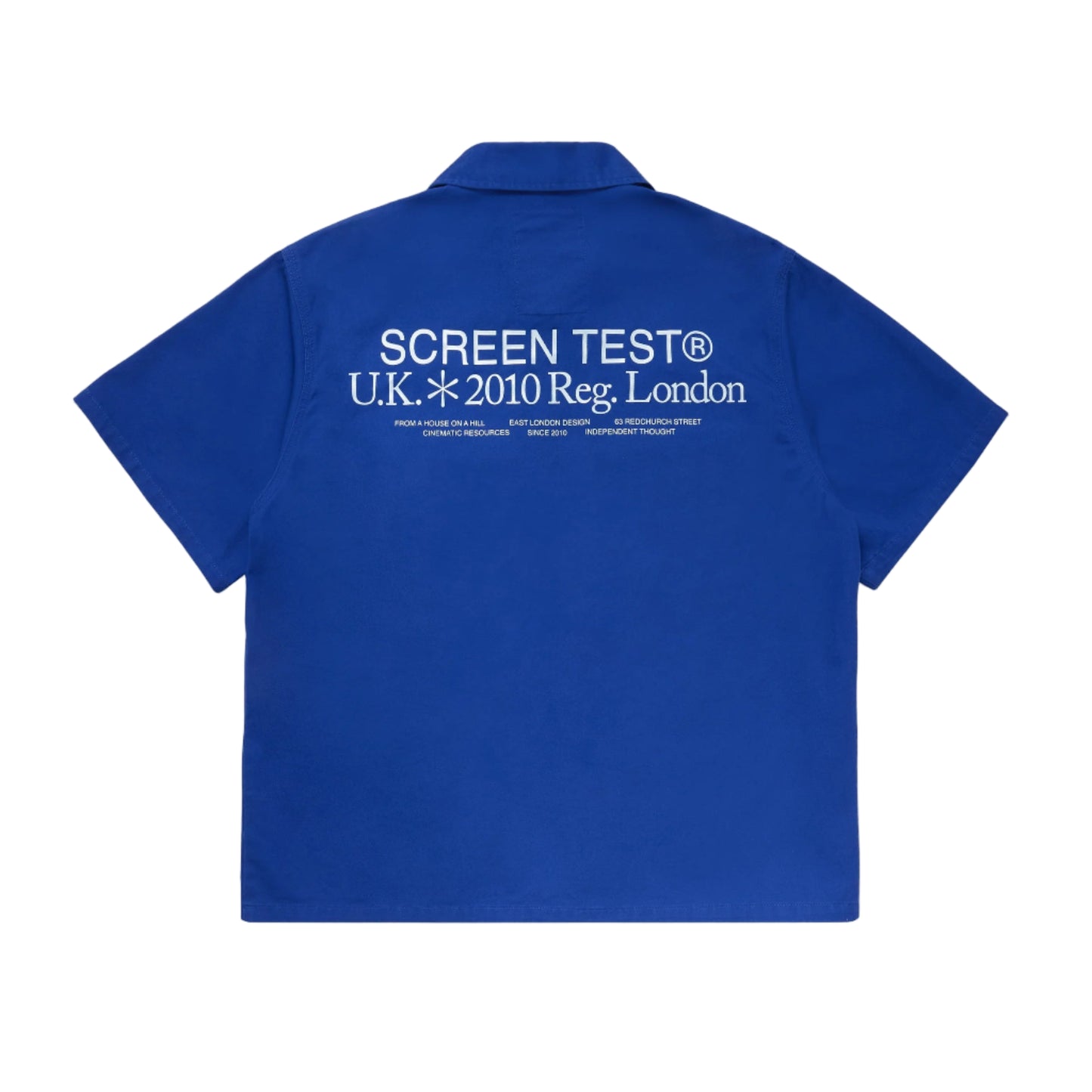 Screen Test® Zipped Work Shirt - Blue