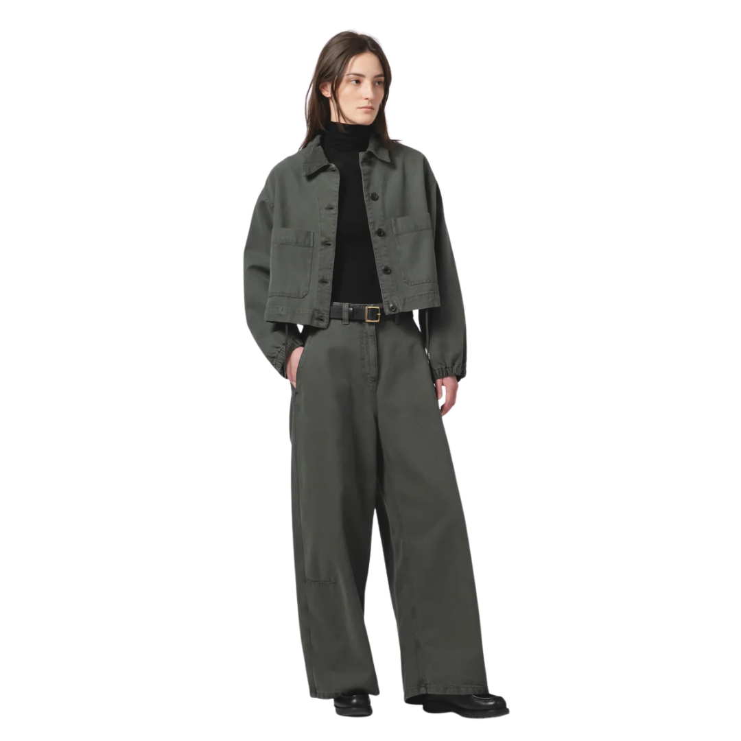 LONG CHINO MARINE INSPIRED - FOREST GREEN