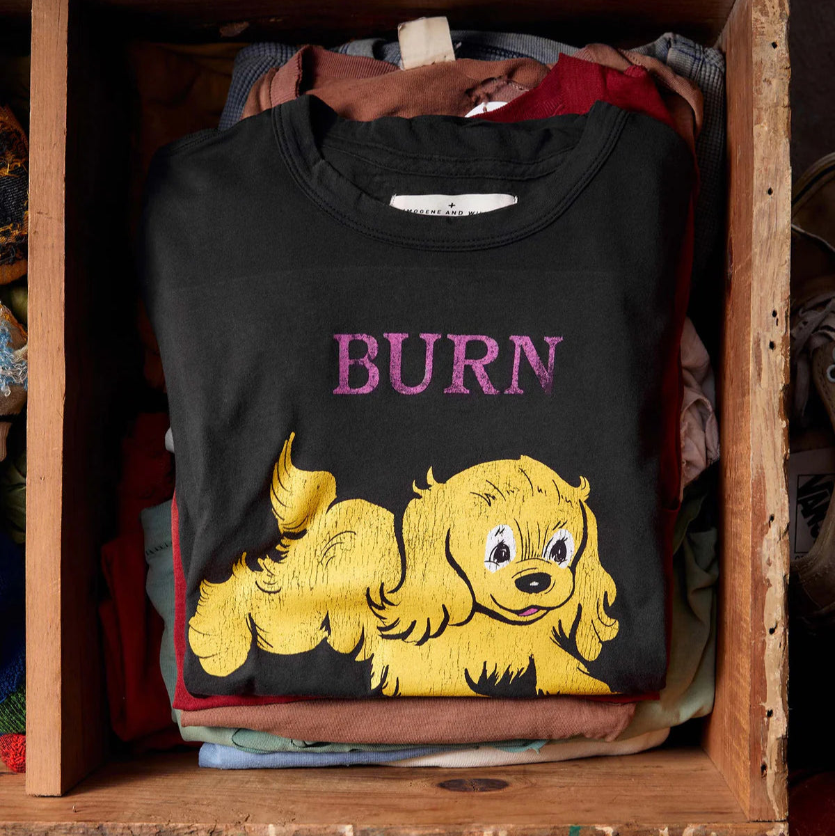 the "burn it all" tee