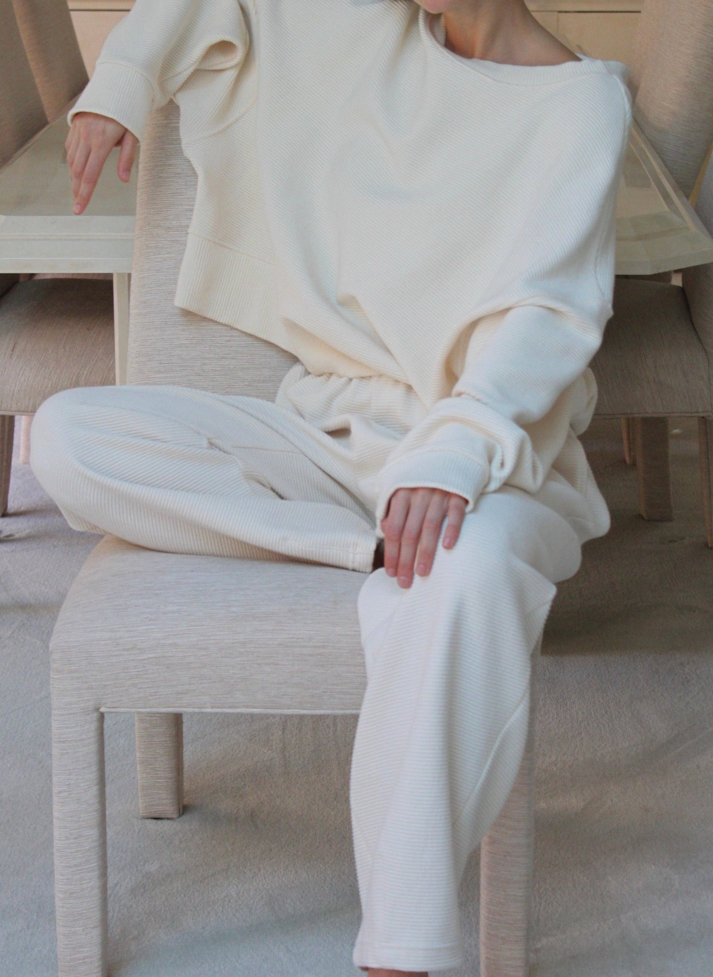 Camden Rippled Cotton Curve Pant