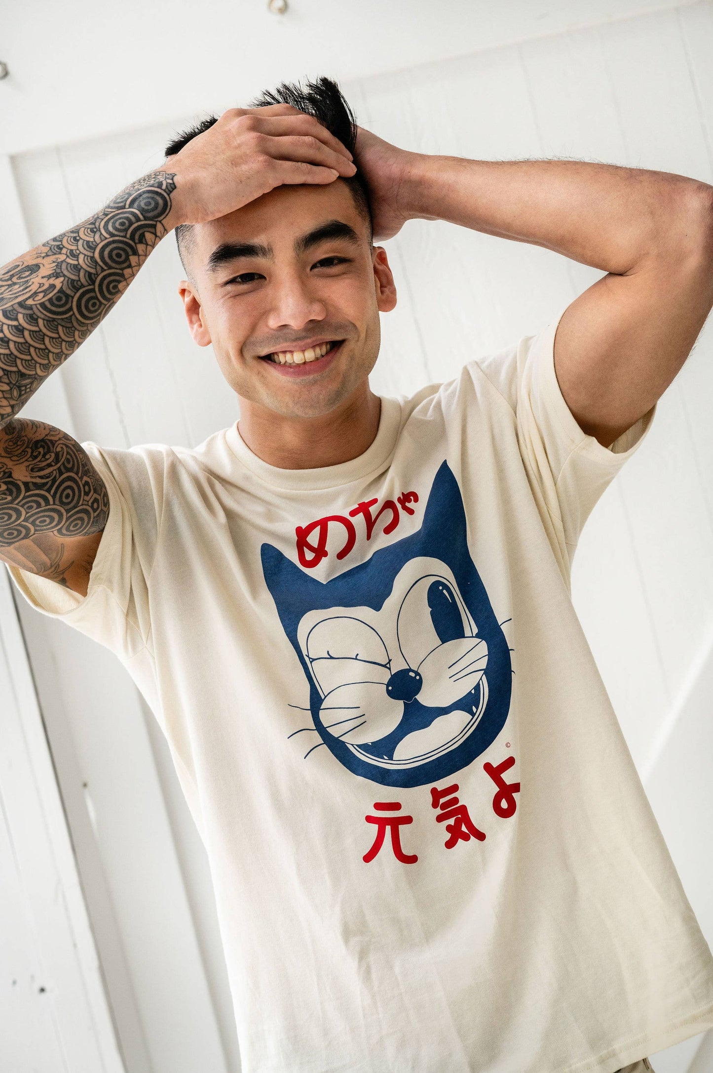 "Doin' Great" Unisex Tee - Cream Japanese Kanji Edition ©