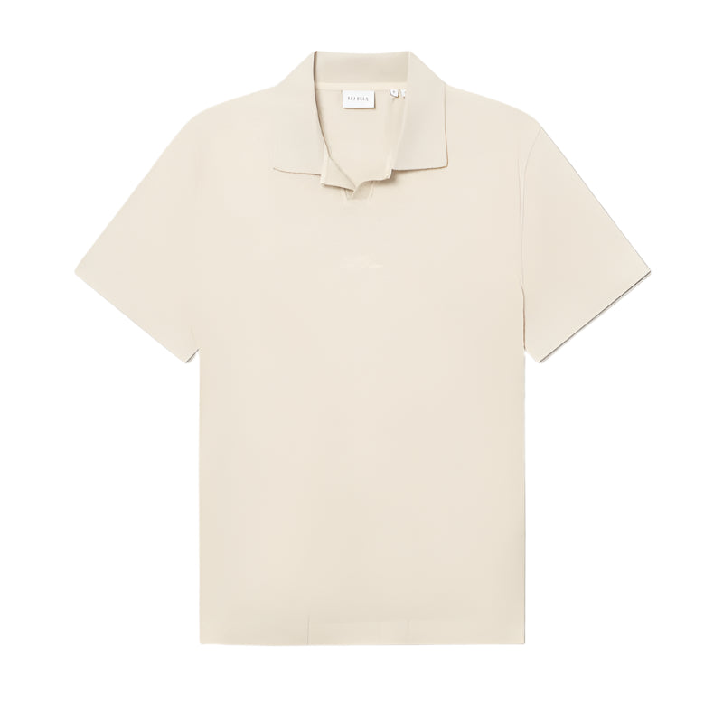 Miguel Fleck Rib Polo - IVORY