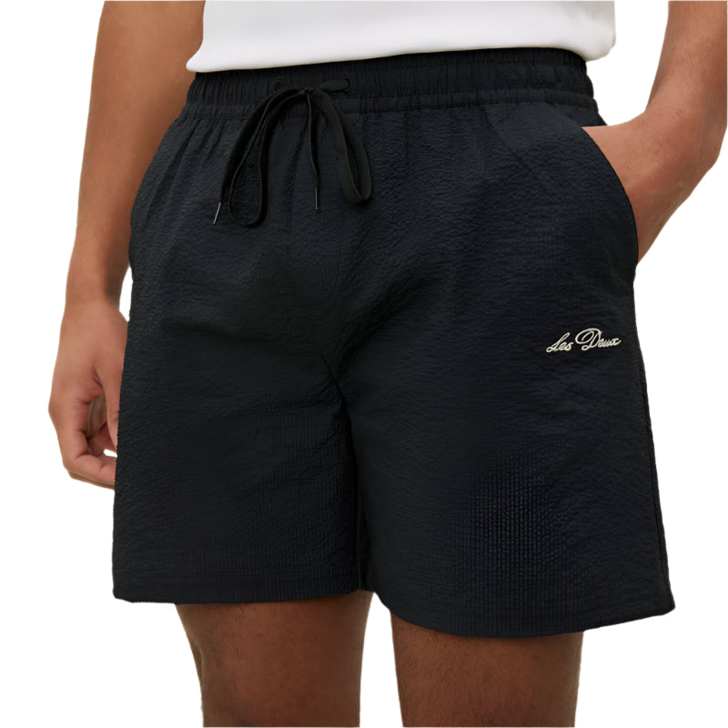 Black Stan Seerseucker Swim Shorts