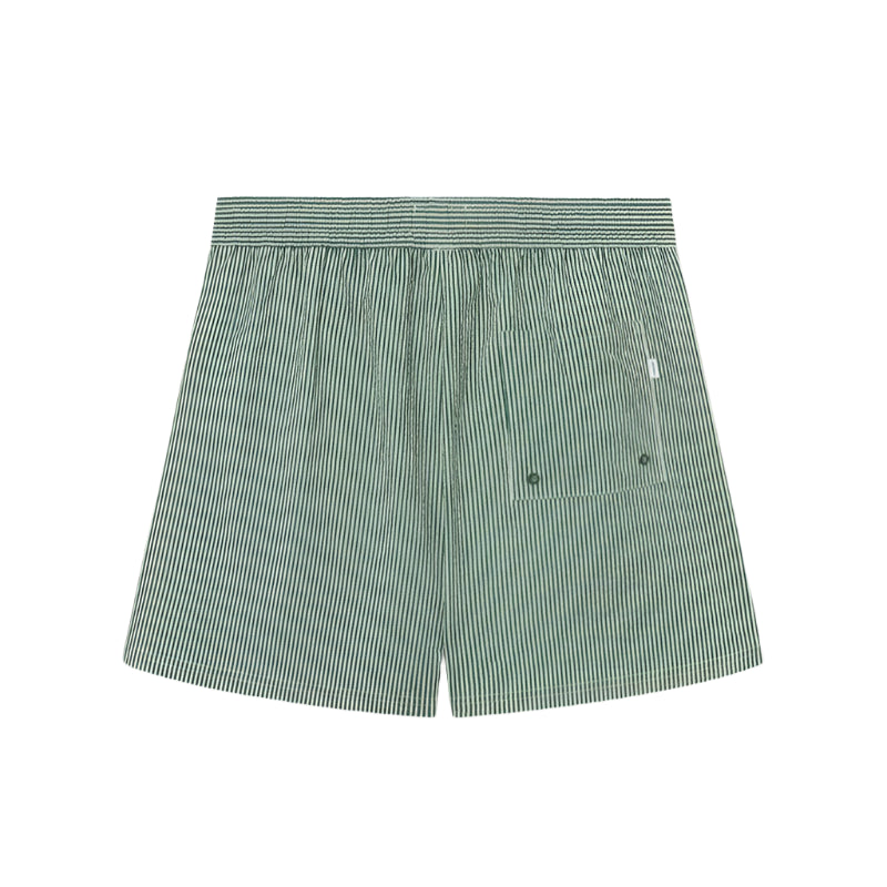 Evergreen Stan Stripe Seersucker Swimshorts
