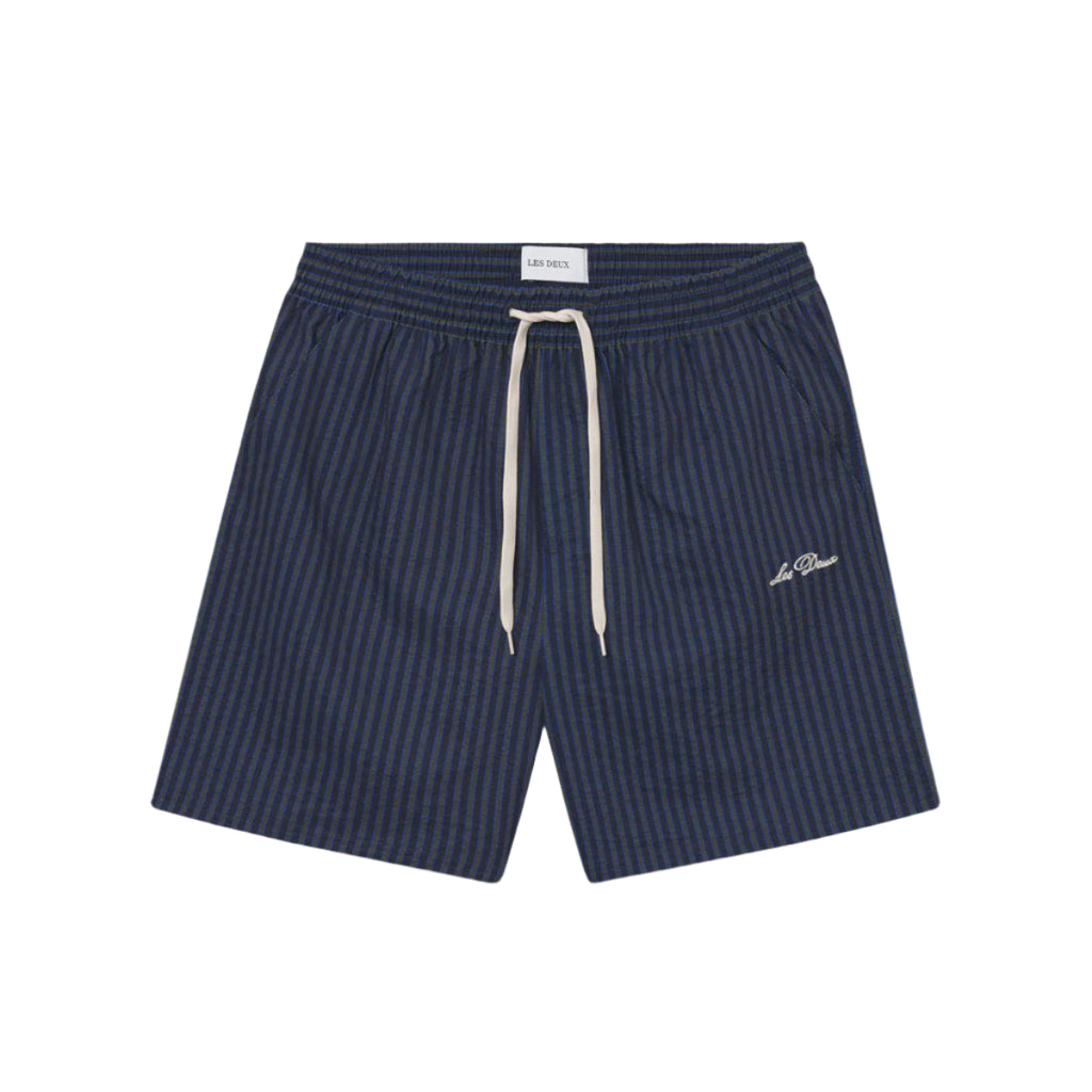 Dark Navy Stan Stripe Seersucker