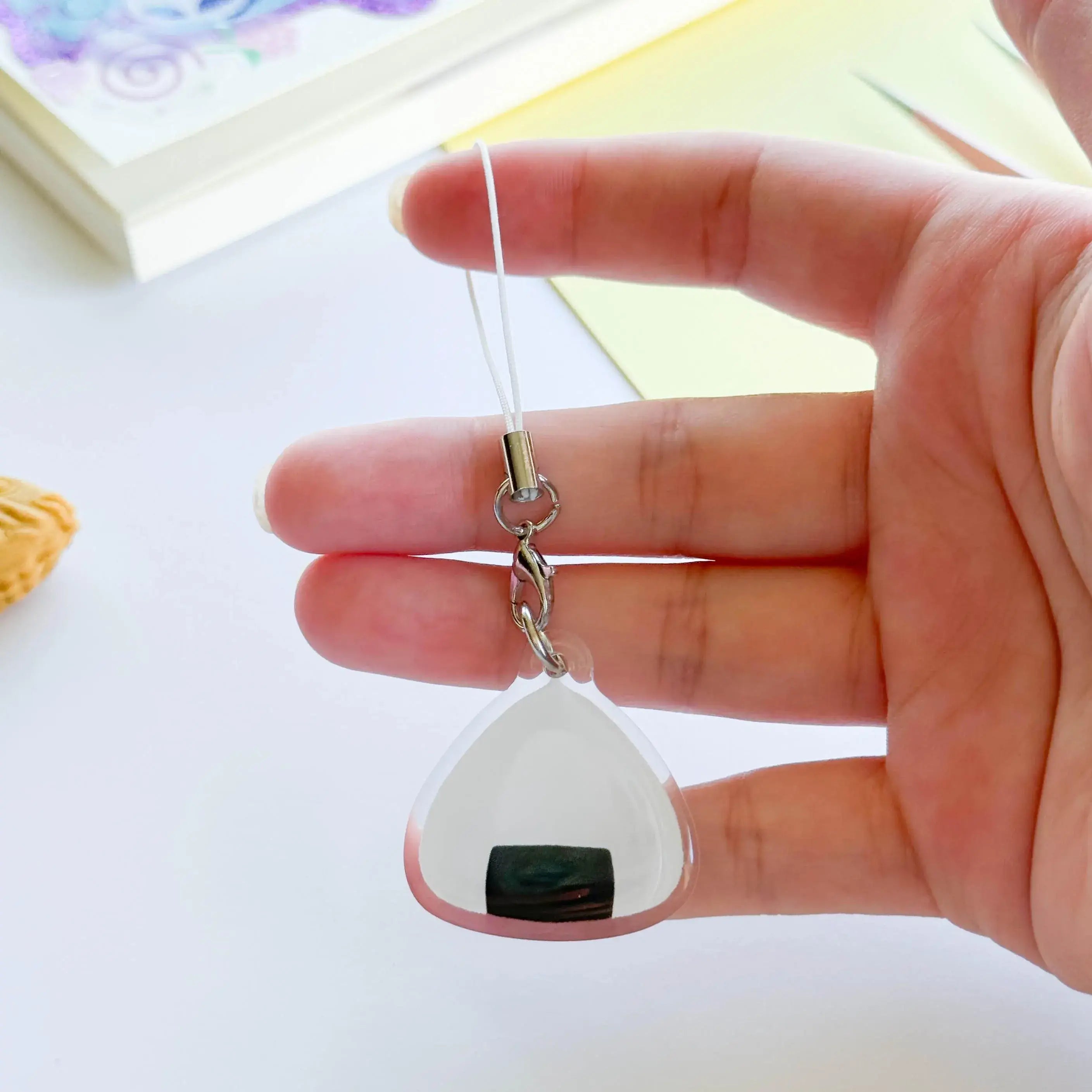 Onigiri Acrylic Phone/Bag Charm Keychain with Double Sided E