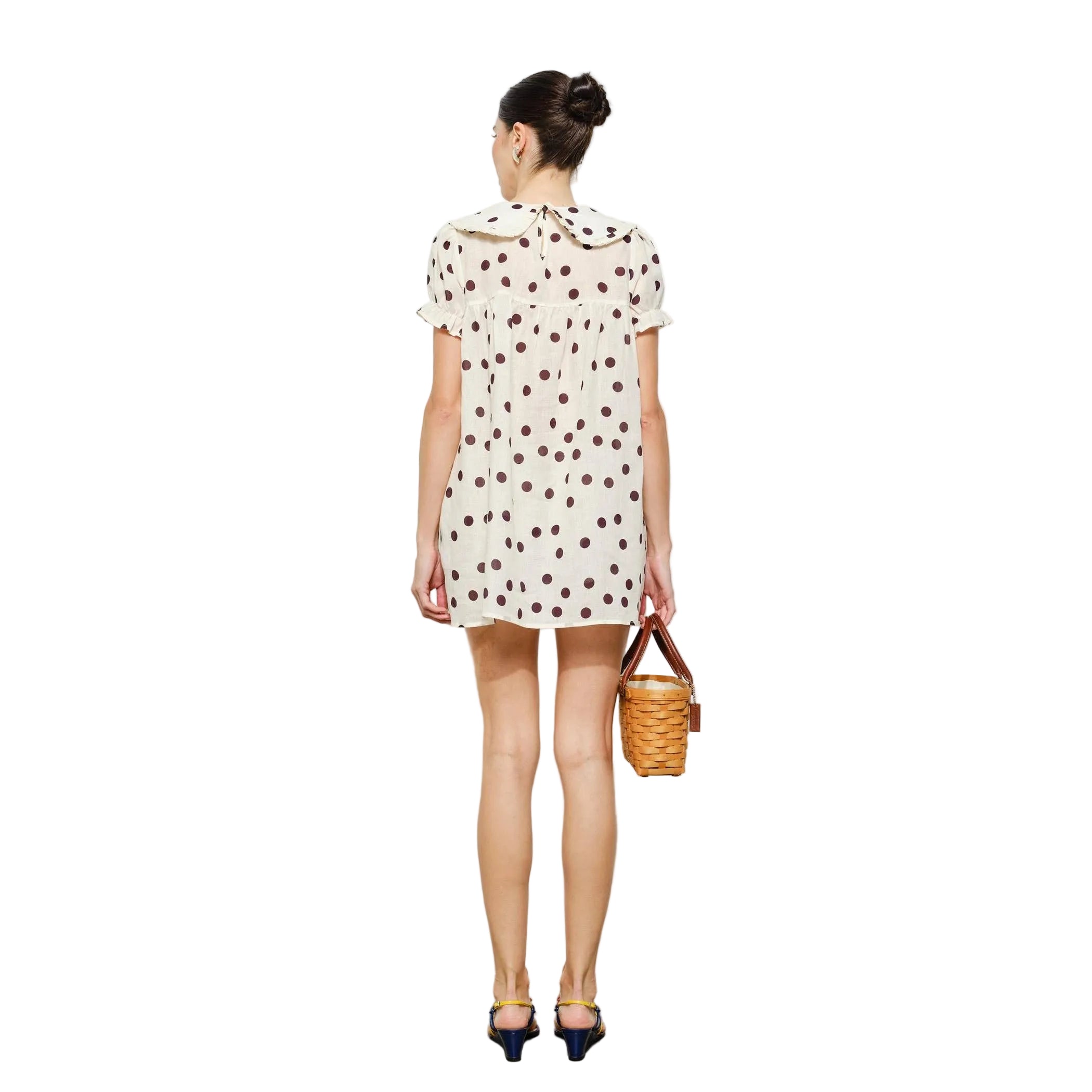 Flora Ruffle Sleeve Babydoll Mini Dress