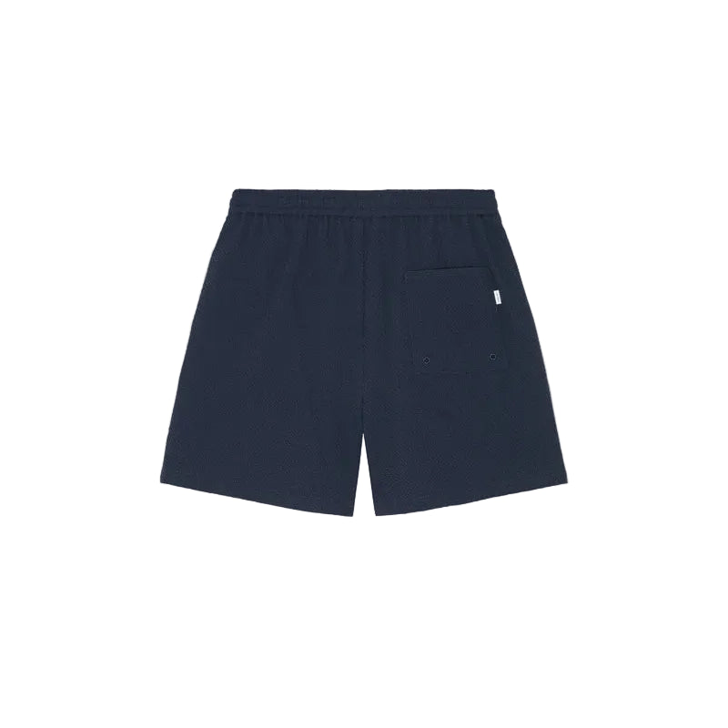 Stan Seersucker Swim Shorts - DARK NAVY