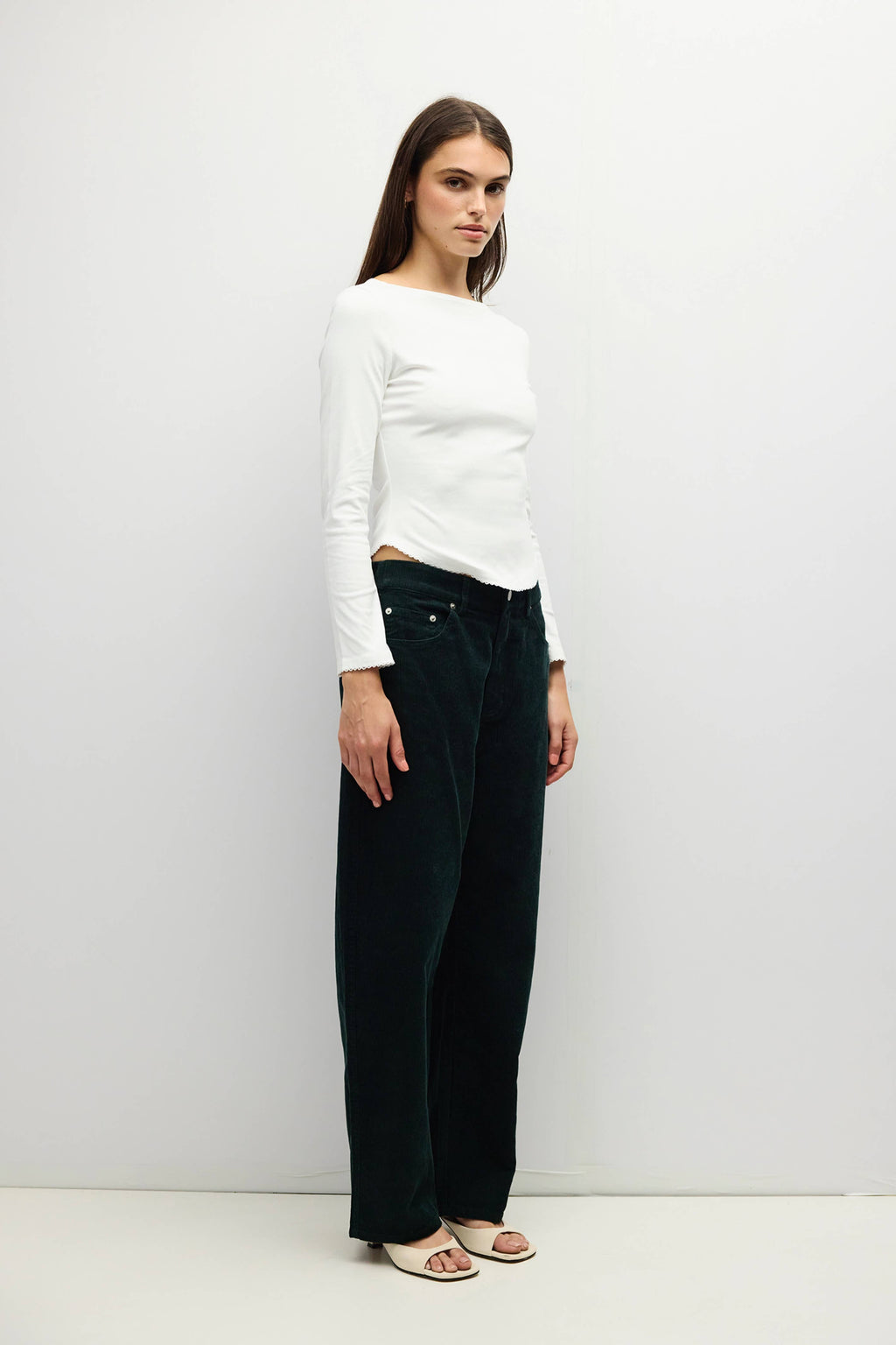 The Janel Top | Wide Neck Baseball Tee