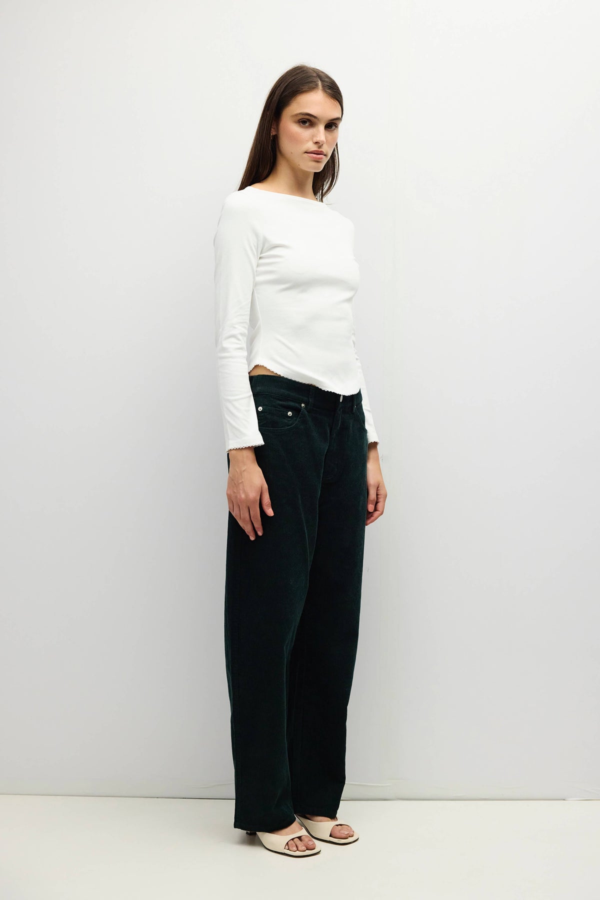 The Janel Top | Wide Neck Baseball Tee