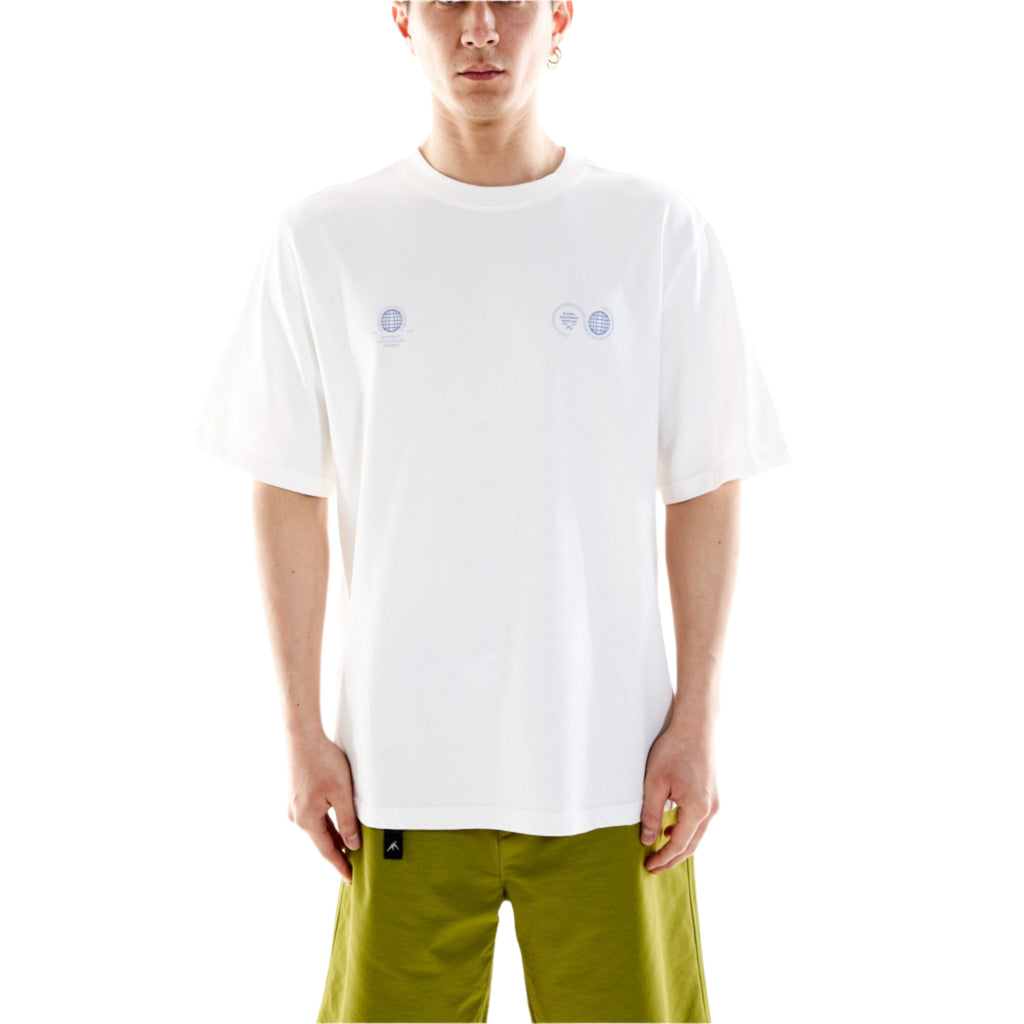 GLOBE SHORT SLEEVE TEE - WHITE
