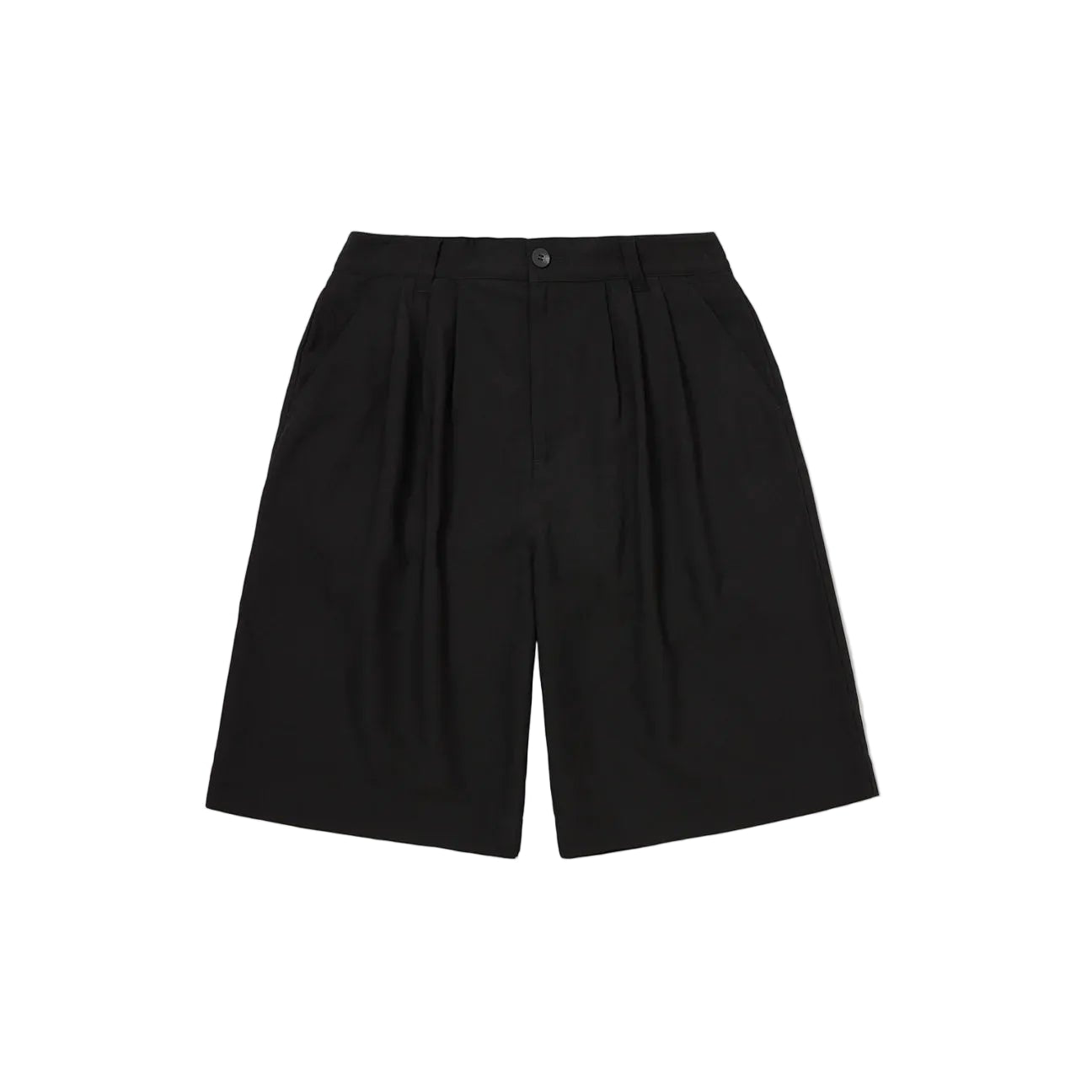The Triple Pleat Shorts - Black