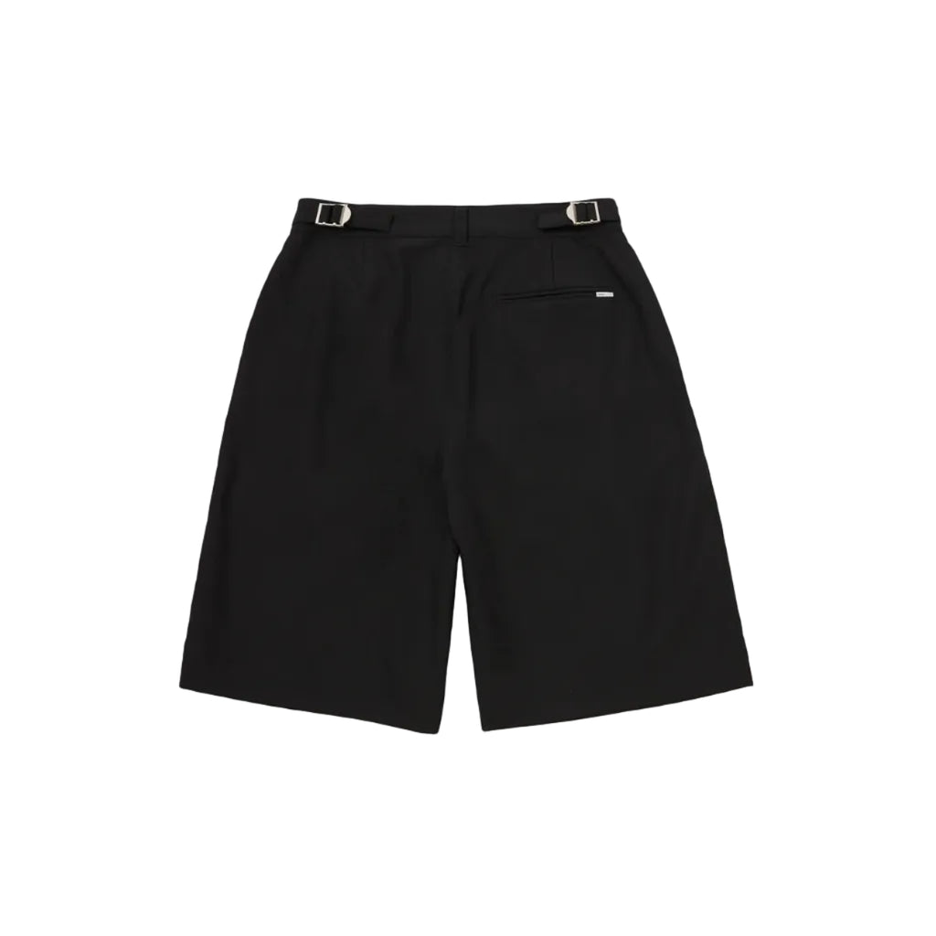 The Triple Pleat Shorts - Black