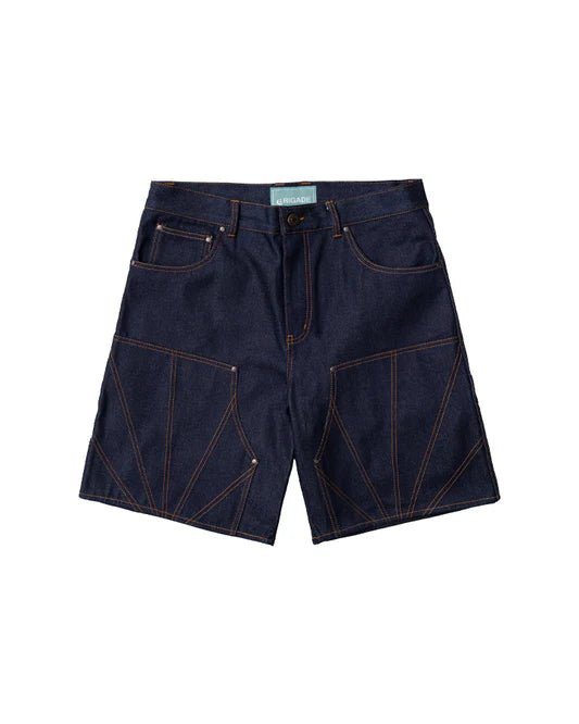 Raw Denim Double Knee Shorts