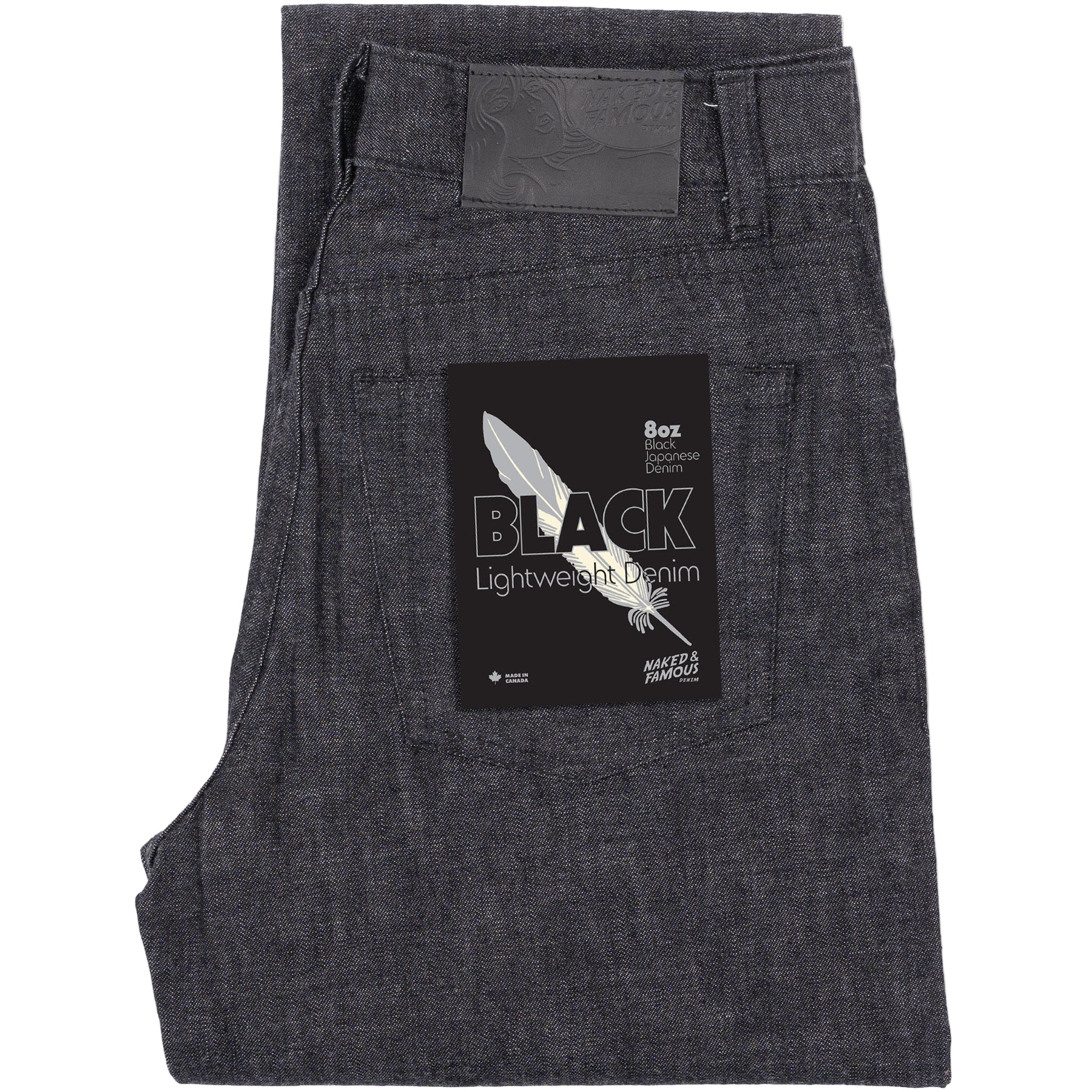 BESTIE - BLACK LIGHTWEIGHT DENIM