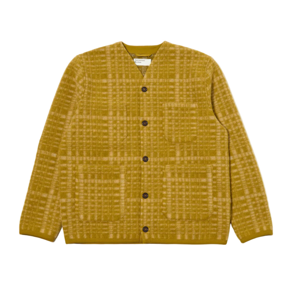 Yellow Telepass Fleece Cardigan - yellow