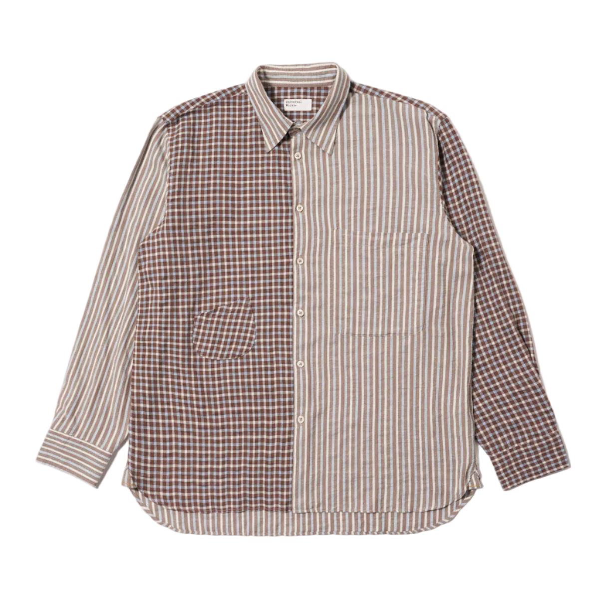 Madison Check/Stripe Station Shirt - Brown