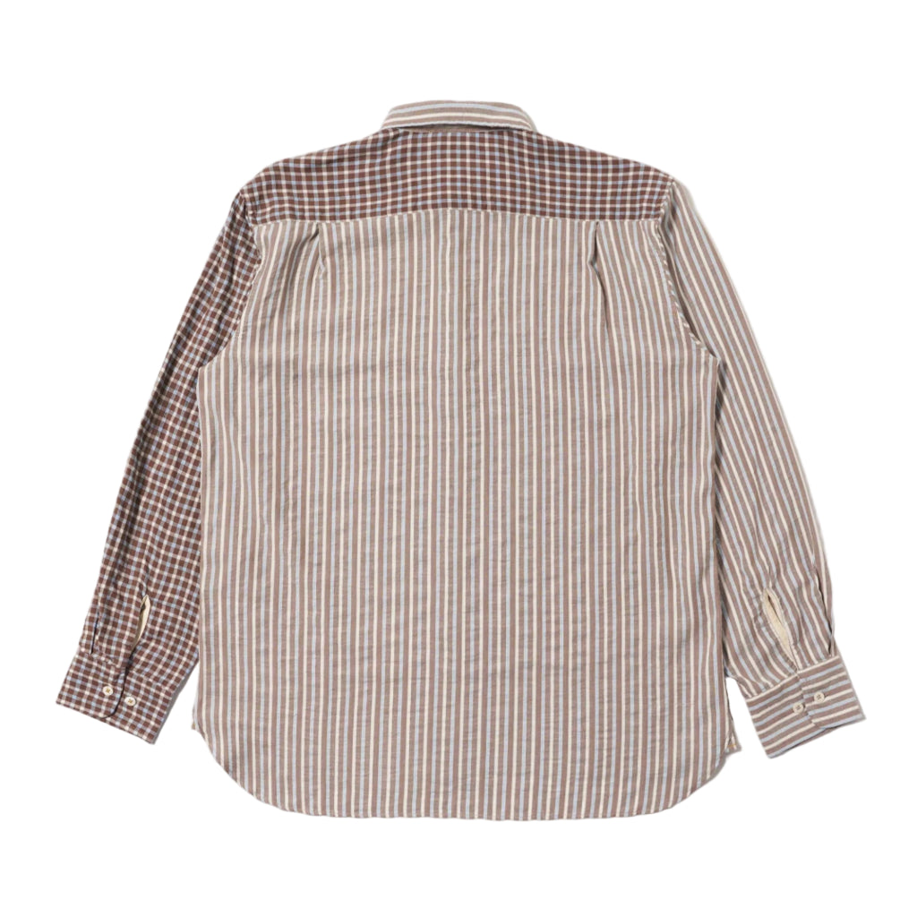 Madison Check/Stripe Station Shirt - Brown