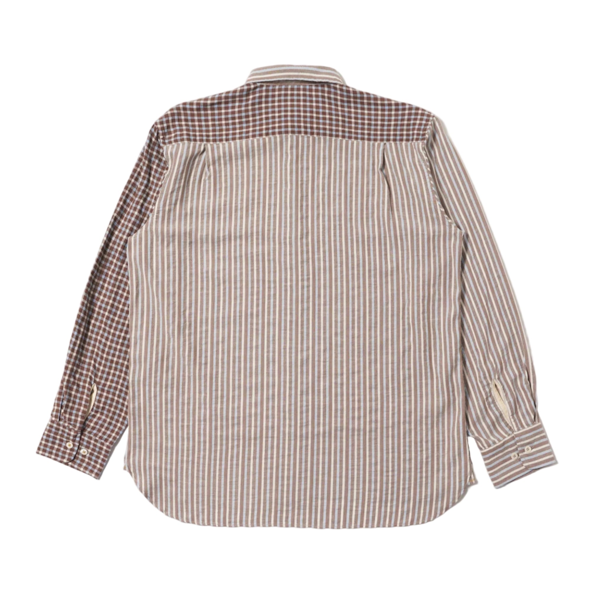 Madison Check/Stripe Station Shirt - Brown