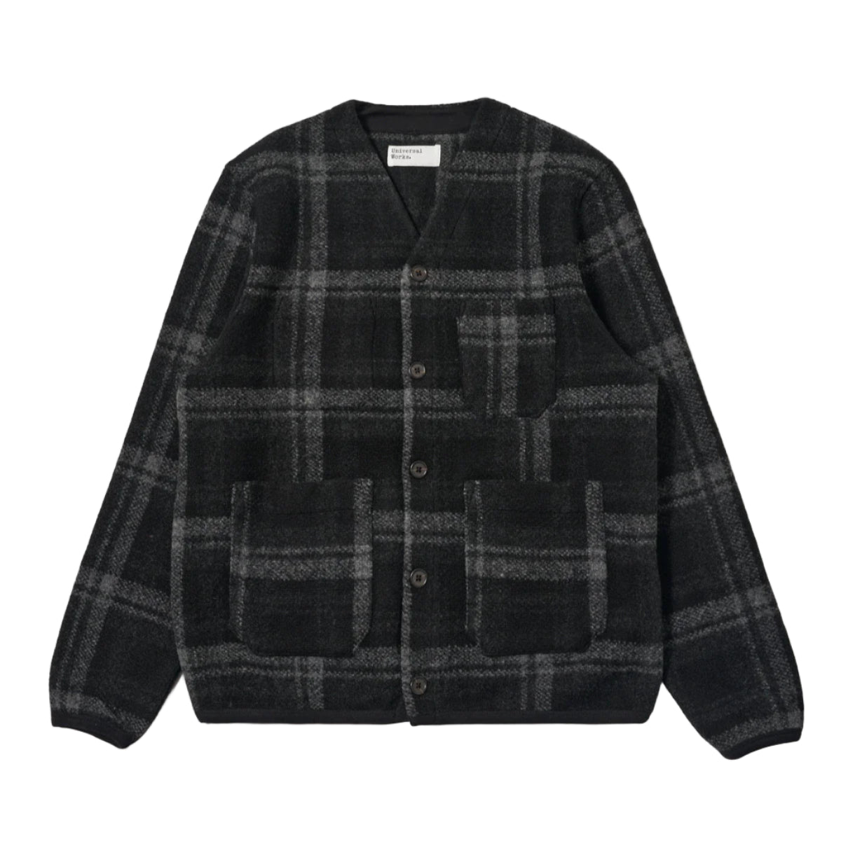 MOH CHECK FLEECE - Grey