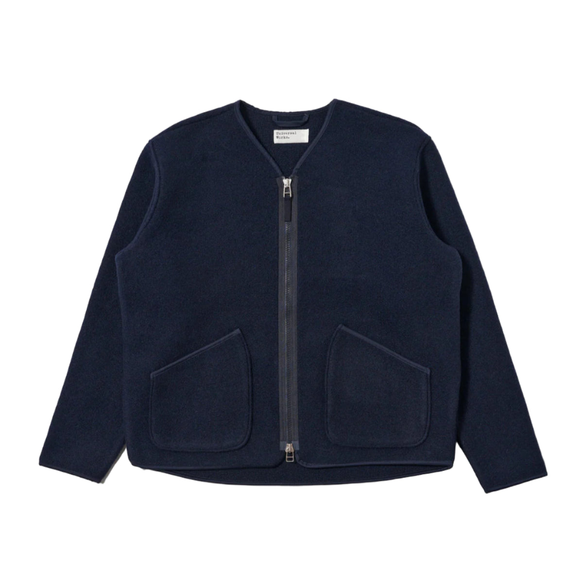 ZIP LINER JACKET - TECHNO MELTON PLAIN NAVY