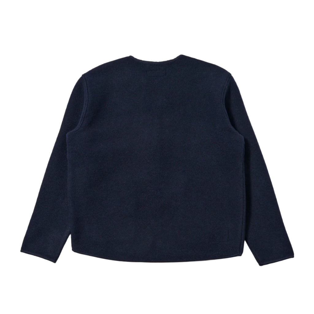 ZIP LINER JACKET - TECHNO MELTON PLAIN NAVY