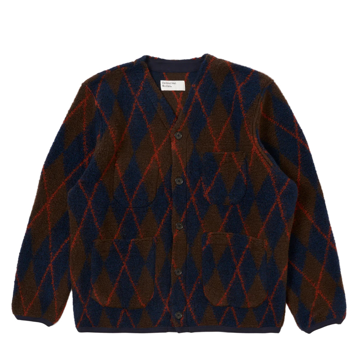 ARGYLL FLEECE - BROWN/NAVY