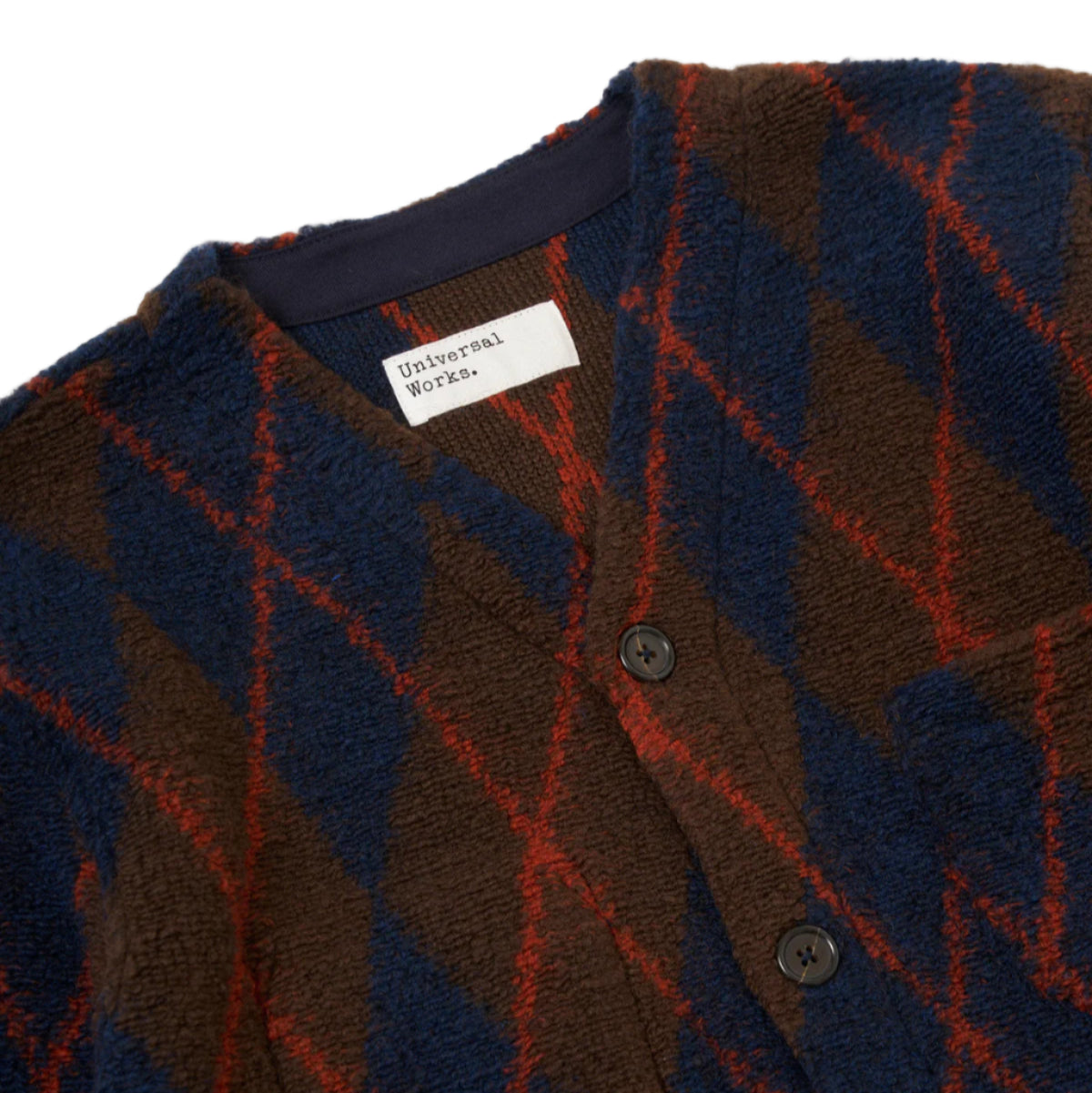 ARGYLL FLEECE - BROWN/NAVY