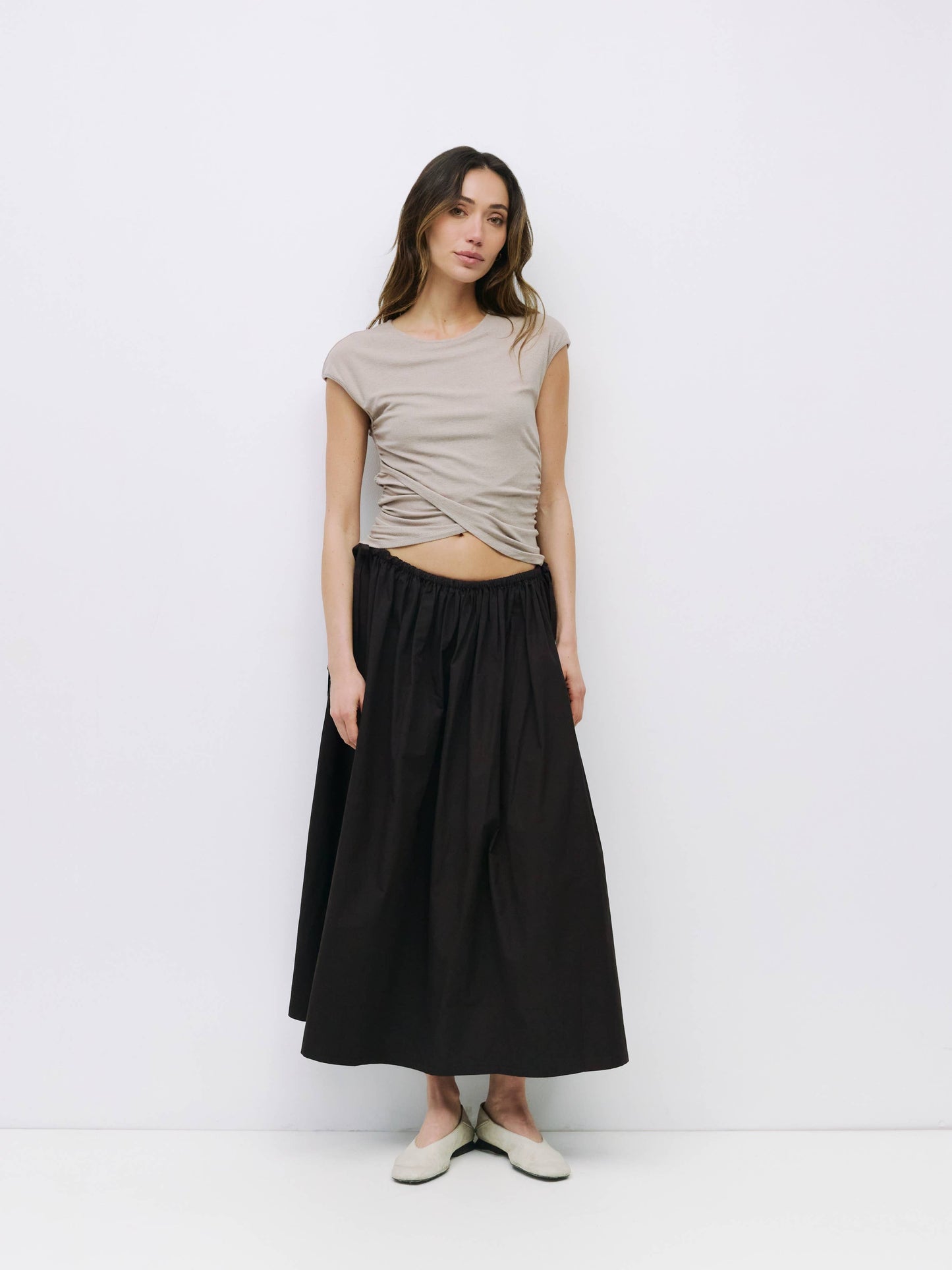 The Kiana Skirt | Midi Skirt with Side Waist Ties
