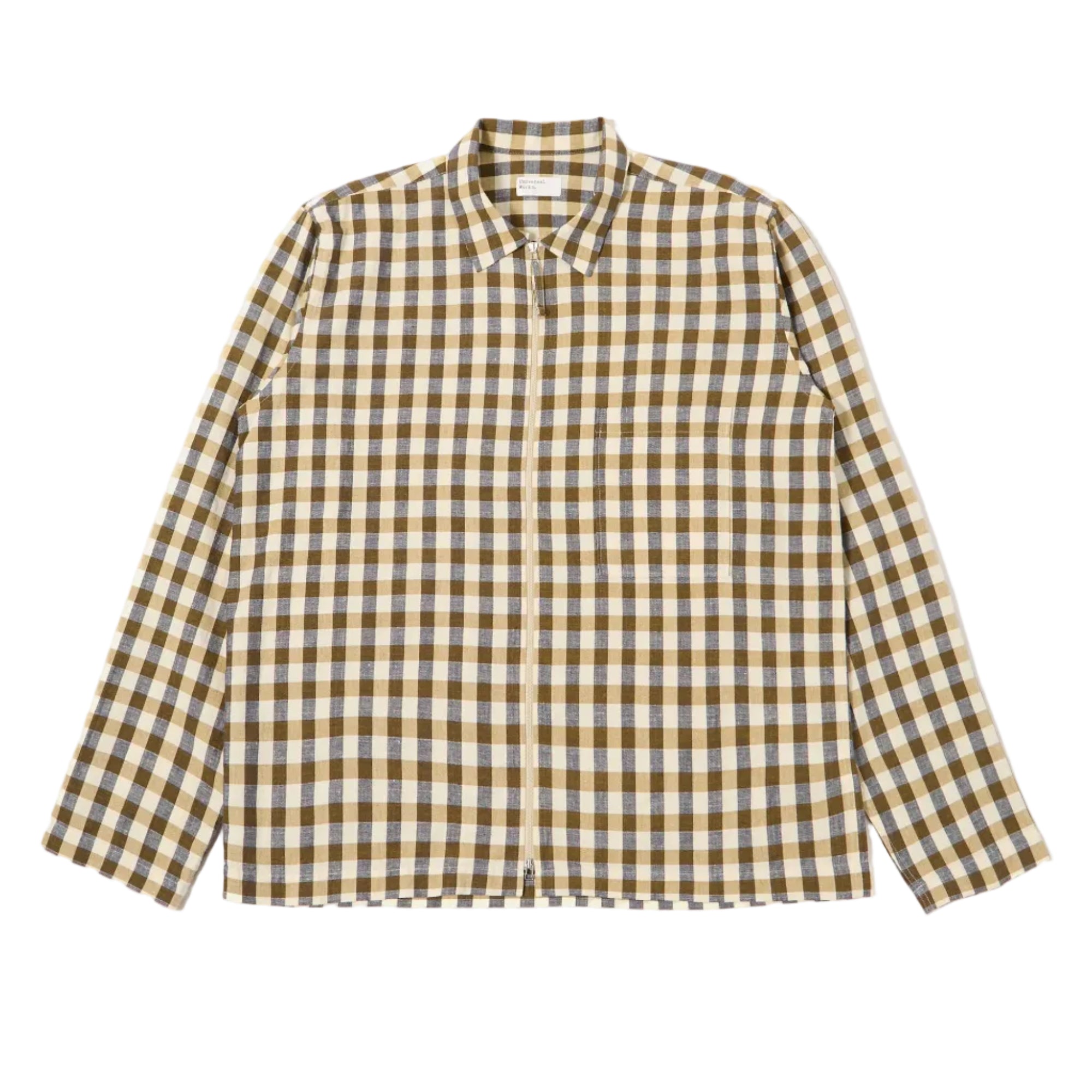 Olive Aberdeen Lincot Zip Shirt
