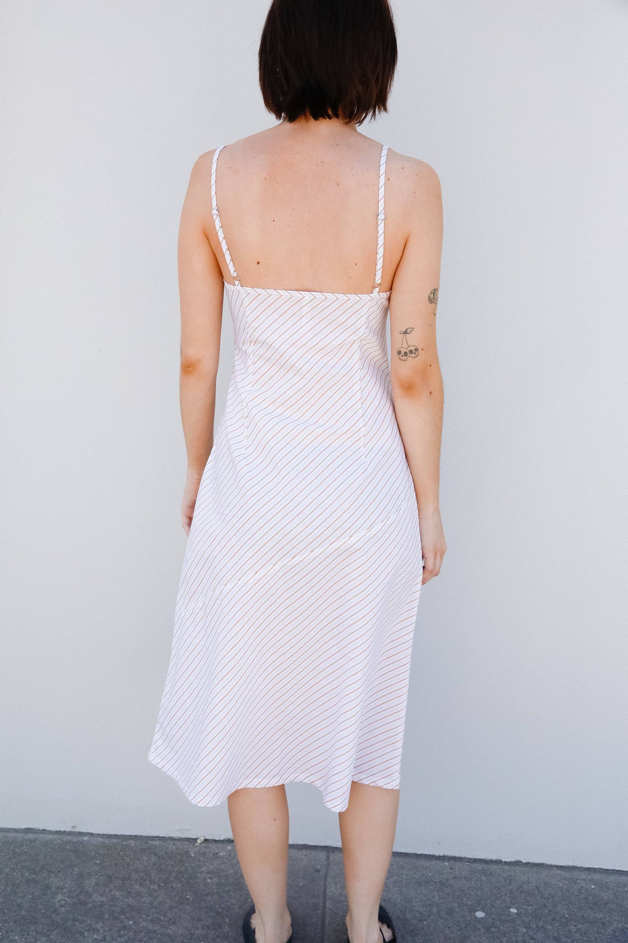 90'S BIAS SLIP DRESS IN AMALFI