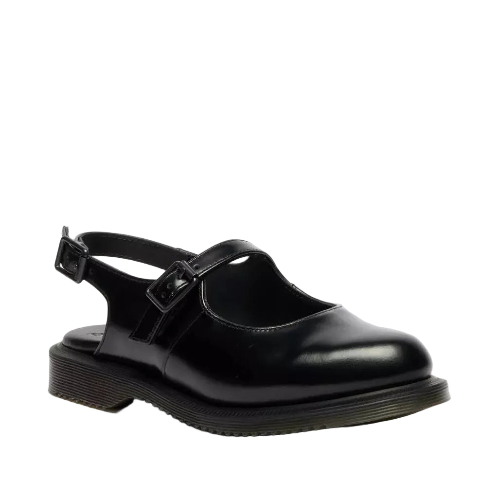 Madaline - Mary Jane Smooth Leather Sling Back Shoes