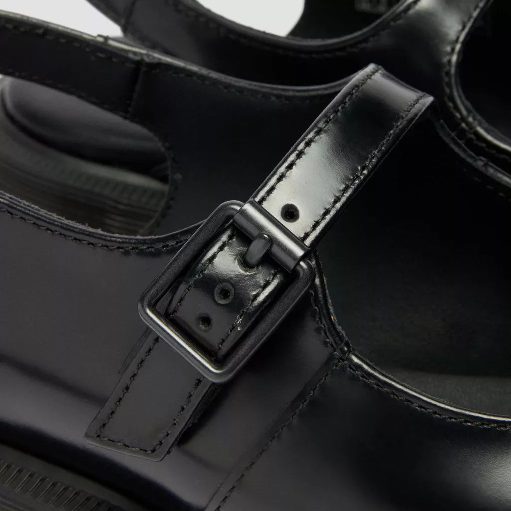 Madaline - Mary Jane Smooth Leather Sling Back Shoes