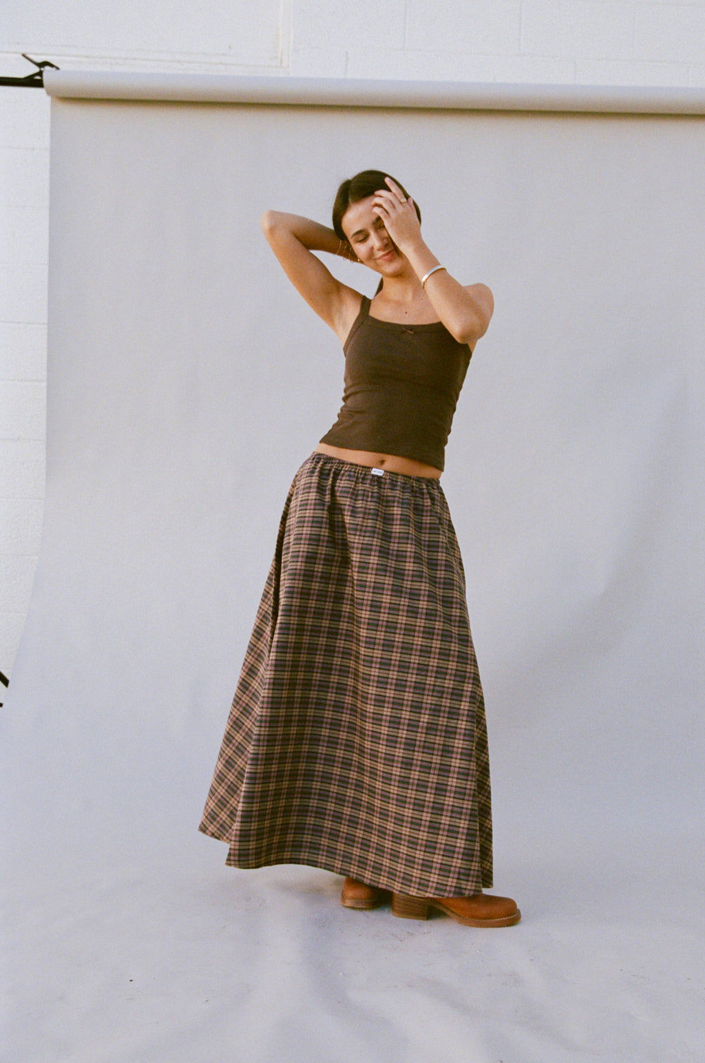 DREAM SKIRT IN THISTLE TARTAN