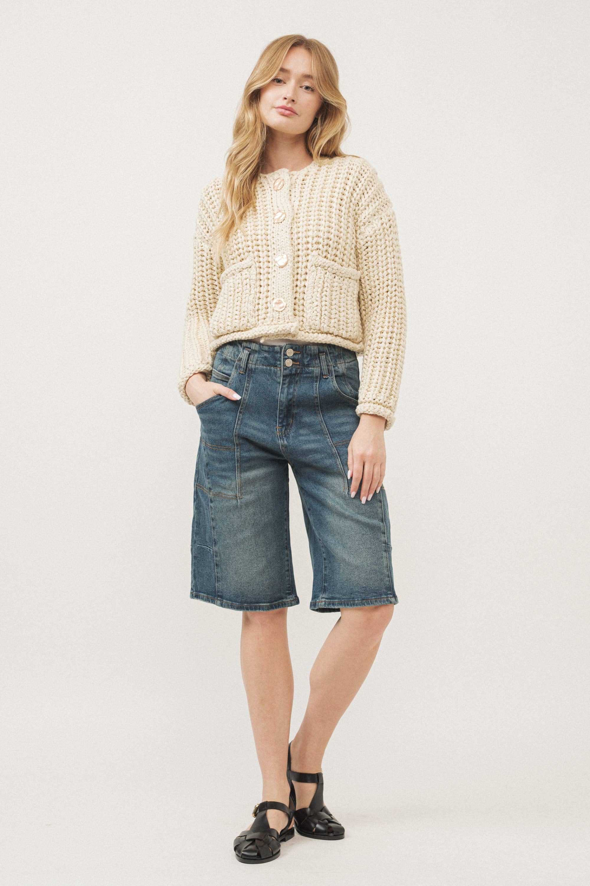 MAS2885 CHUNKY KNIT CARDIGAN