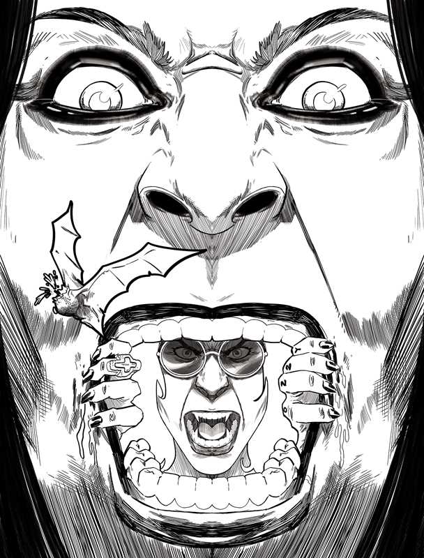 Ozzy Osbourne: The official coloring book by David Calcano