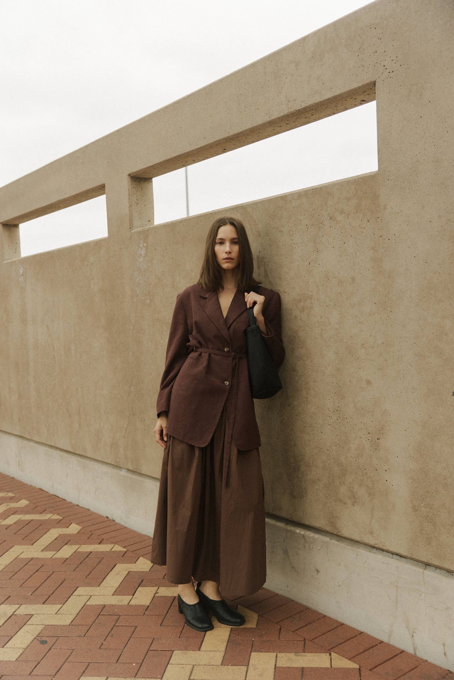 The Kiana Skirt | Midi Skirt with Side Waist Ties