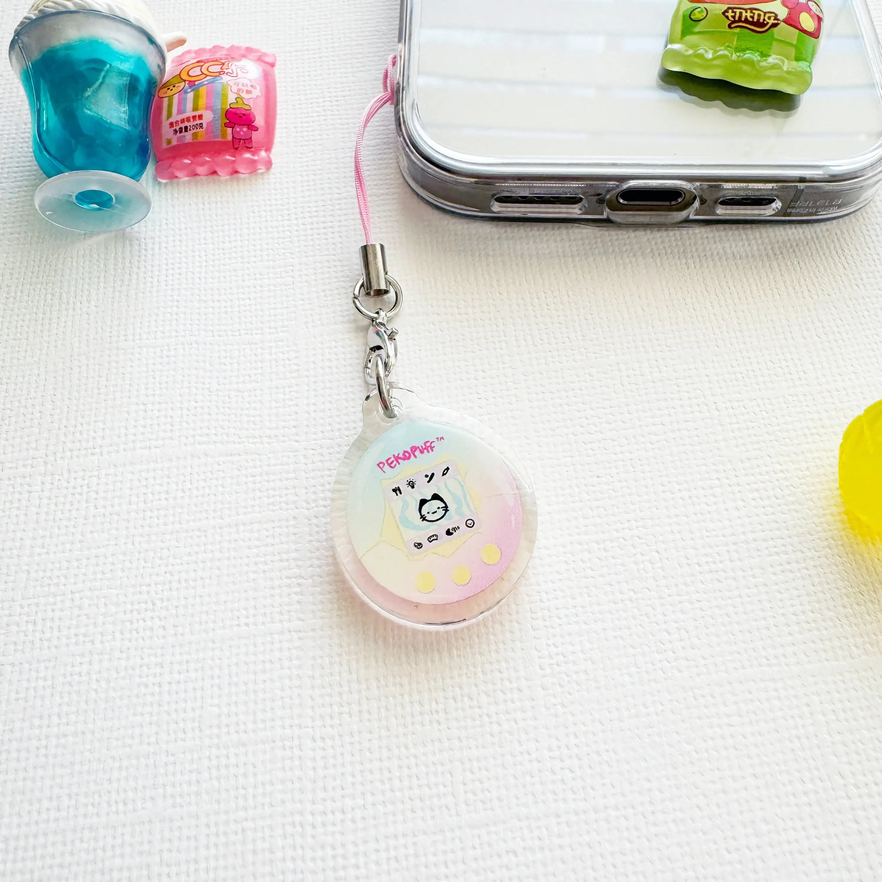 Tamagotchi Nostalgic Video Game Acrylic Phone Charm Keychain