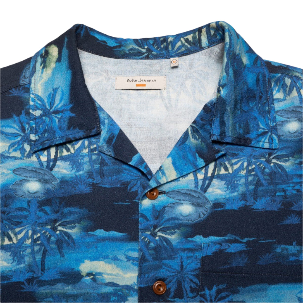 Arvid Pearls Hawaii Shirt Blueberry