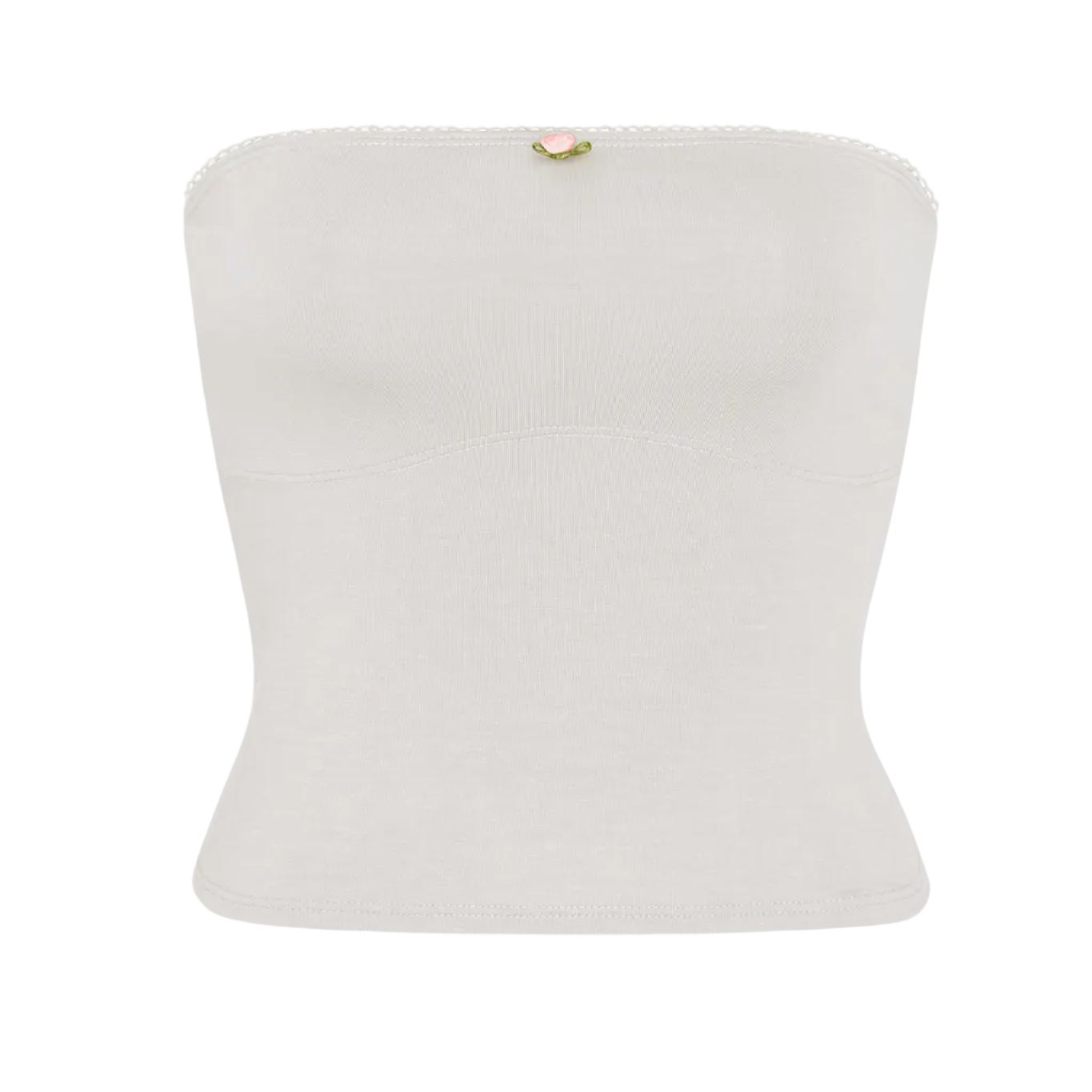 LINED CONTOUR TUBE TOP IN CLOUD