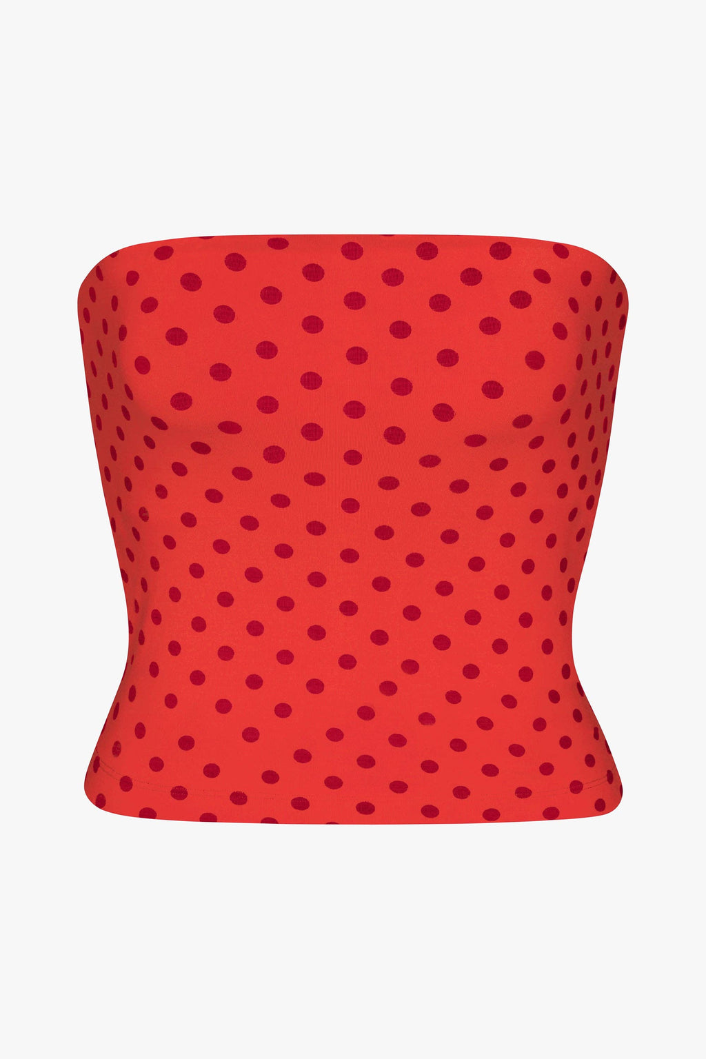SIMPLE TUBE TOP IN CHILI PEPPER