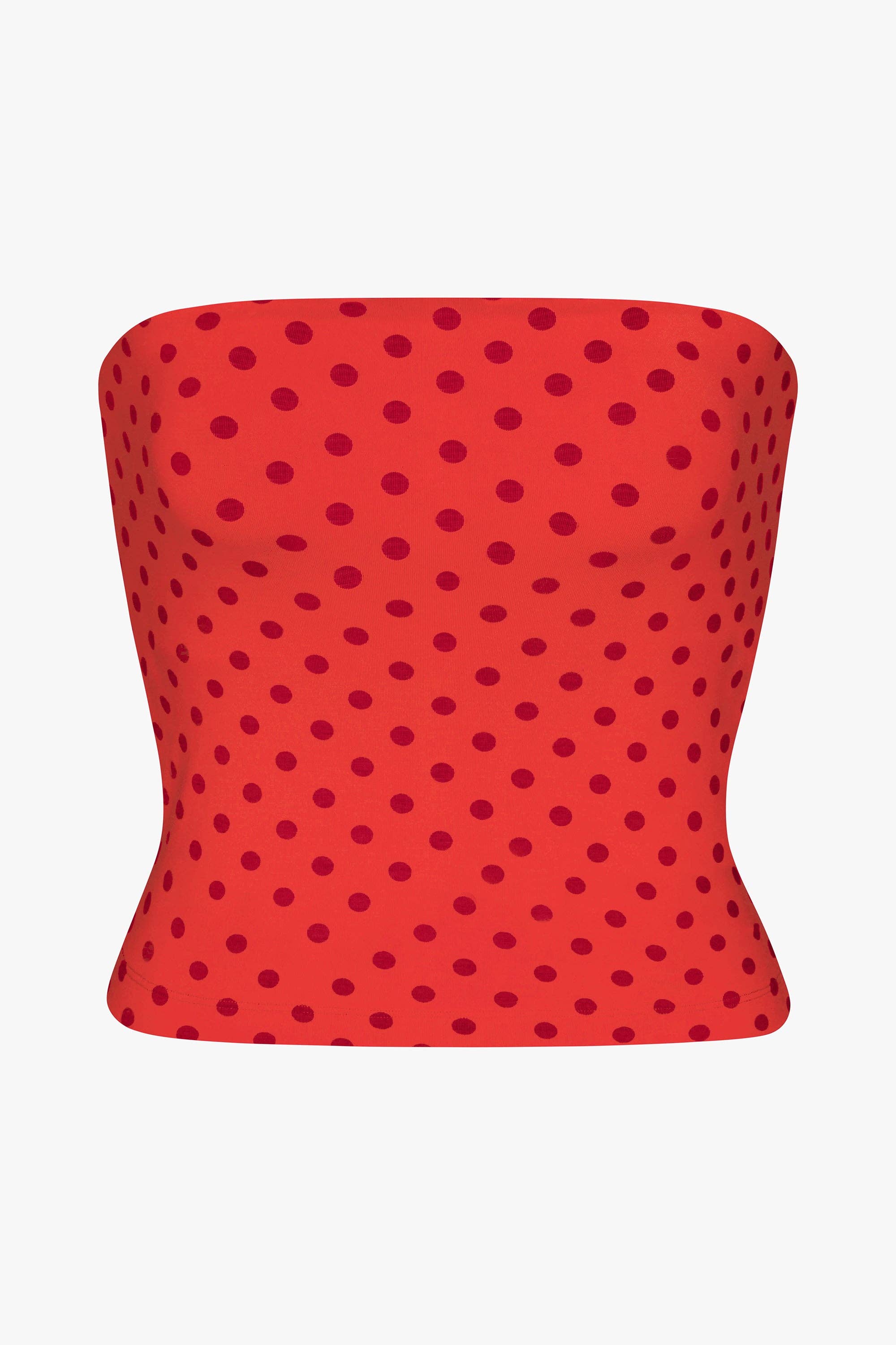 SIMPLE TUBE TOP IN CHILI PEPPER