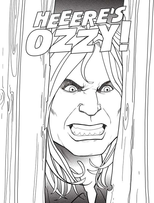 Ozzy Osbourne: The official coloring book by David Calcano