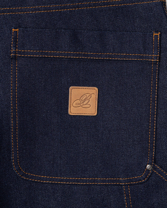 Raw Denim Double Knee Shorts